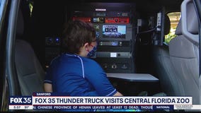 FOX 35 Thunder Truck visits Central Florida Zoo