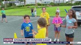 FOX 35 Storm Team Thunder Truck visits Stonecrest Summer Camp