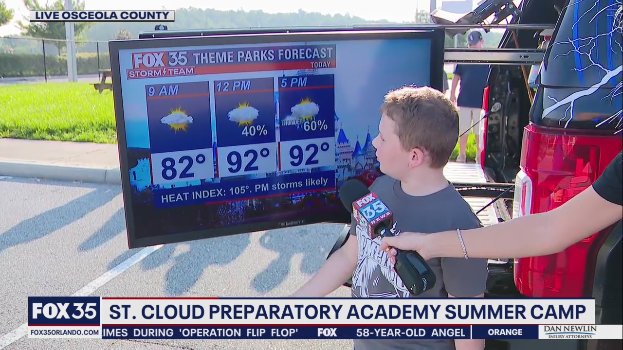 FOX 35 Storm Team Thunder Truck Summer Camp Tour