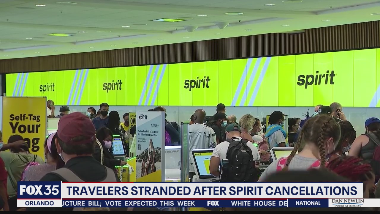 Travelers stranded after Spirit Airline cancellations | FOX 35 Orlando