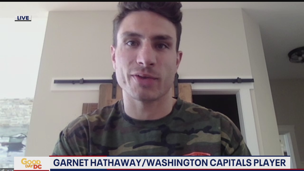 Caps player Garnet Hathaway providing meals to Arlington County first responders