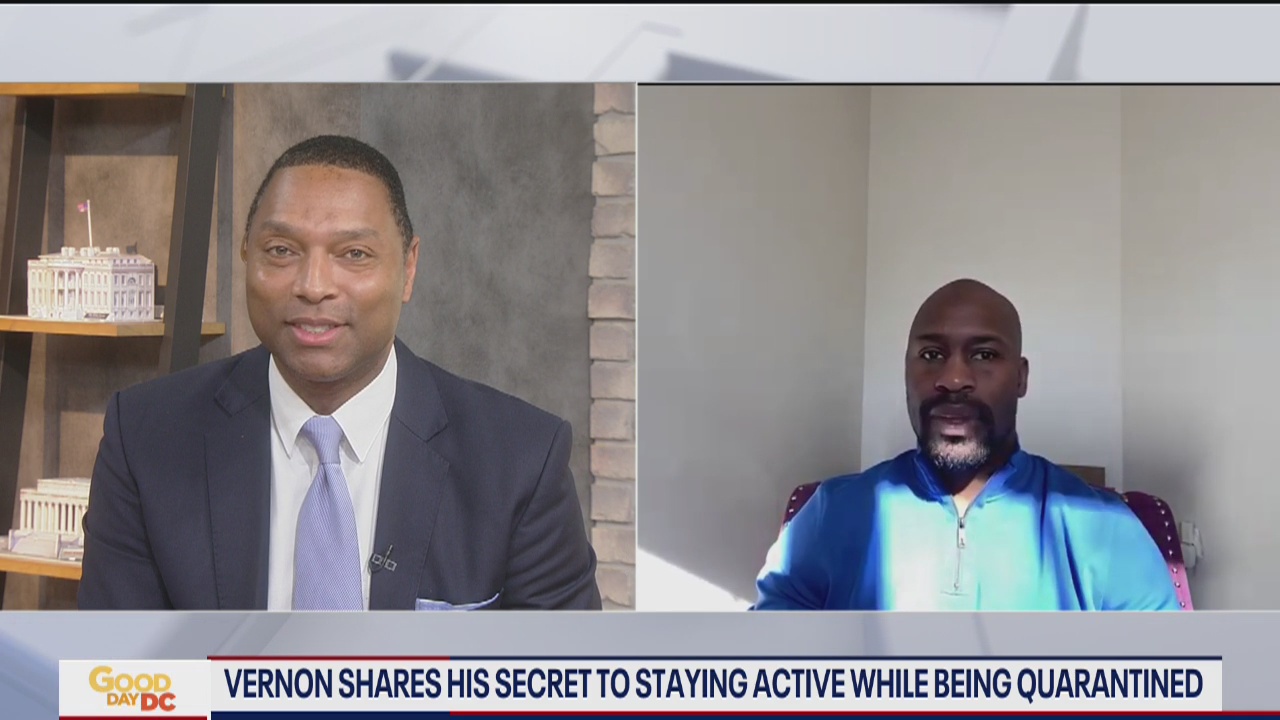 Vernon Davis shares tips on staying active while quarantined