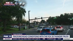 Tracking road conditions with the FOX 35 Storm Team Thunder Truck