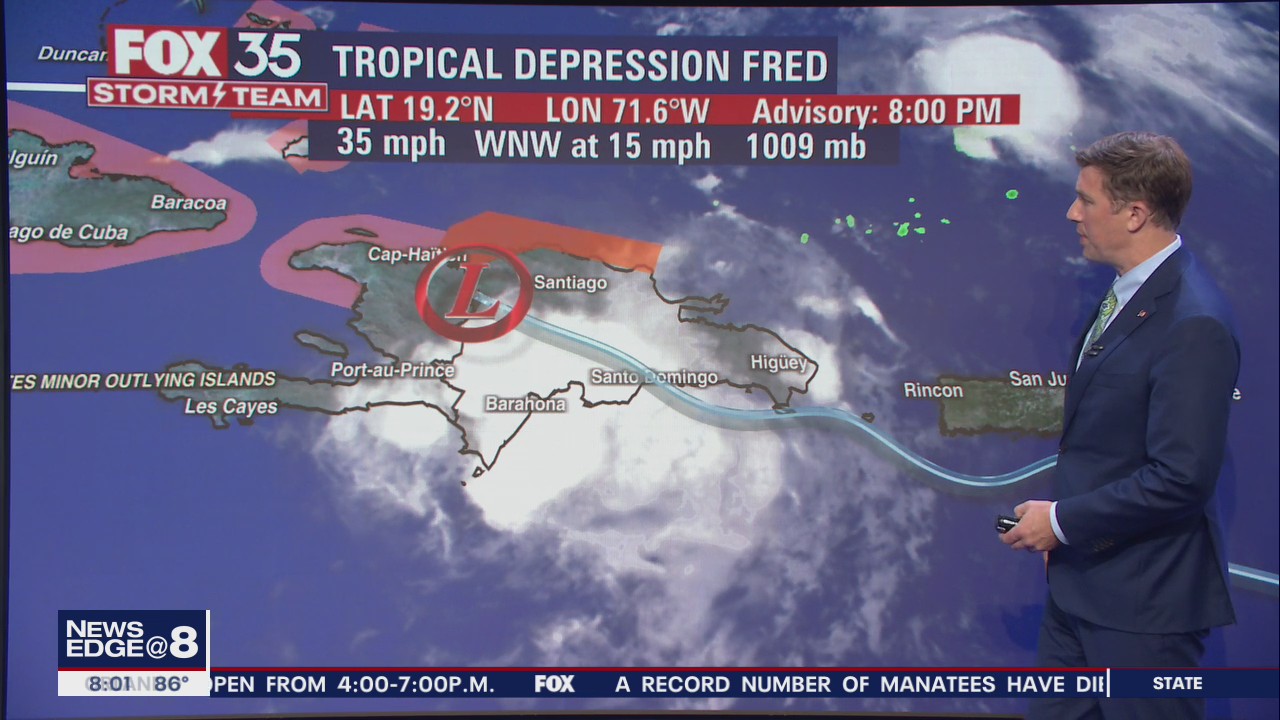 Tracking the Tropics: Fred weakens into a tropical depression