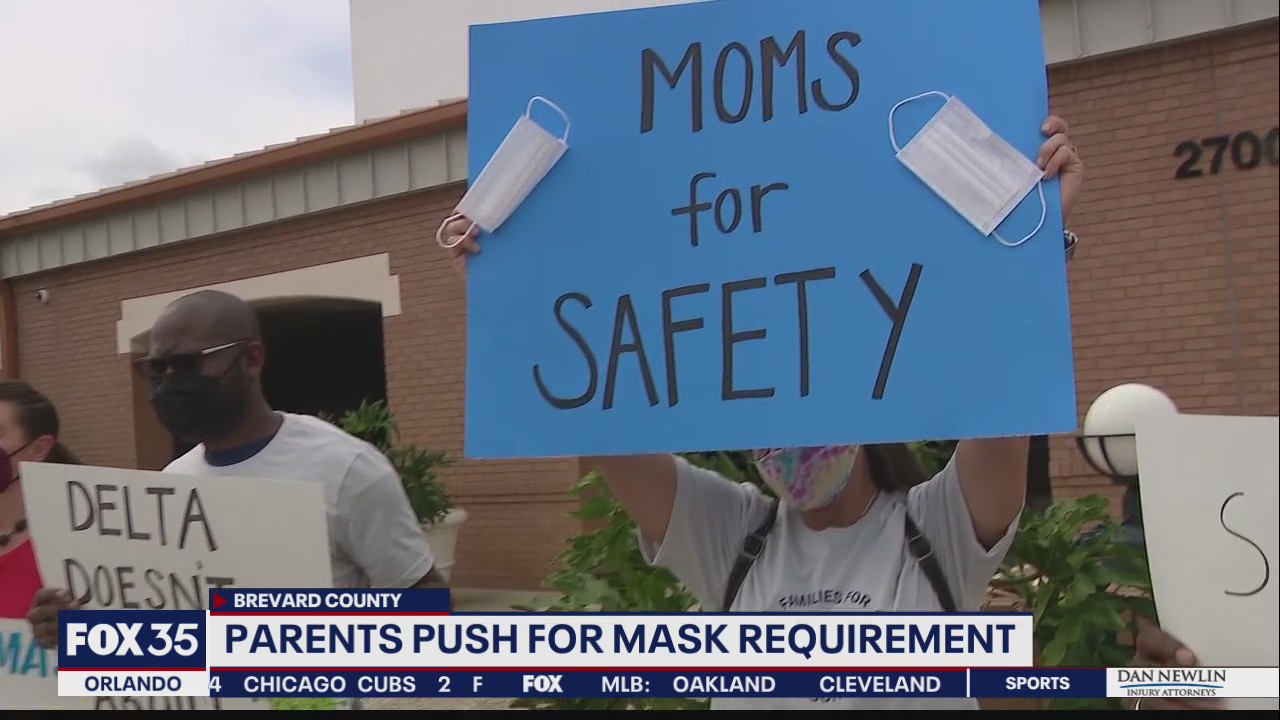 Brevard County parents hold rally supporting masks in schools