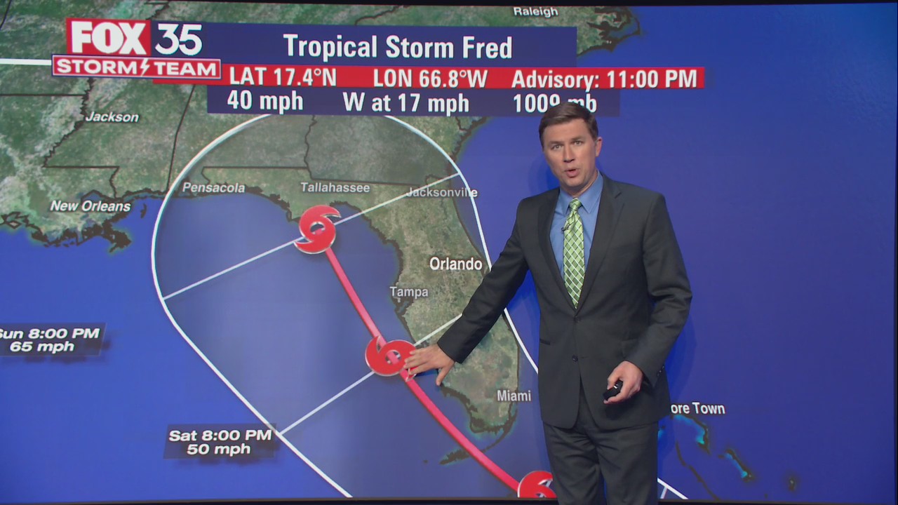 Tracking the Tropics: Tropical Storm Fred forms in Caribbean Sea