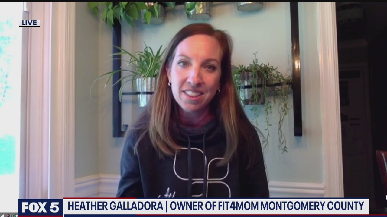 Virtual fitness for moms at home