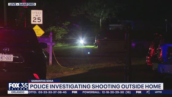 Police investigate shooting outside Sanford home