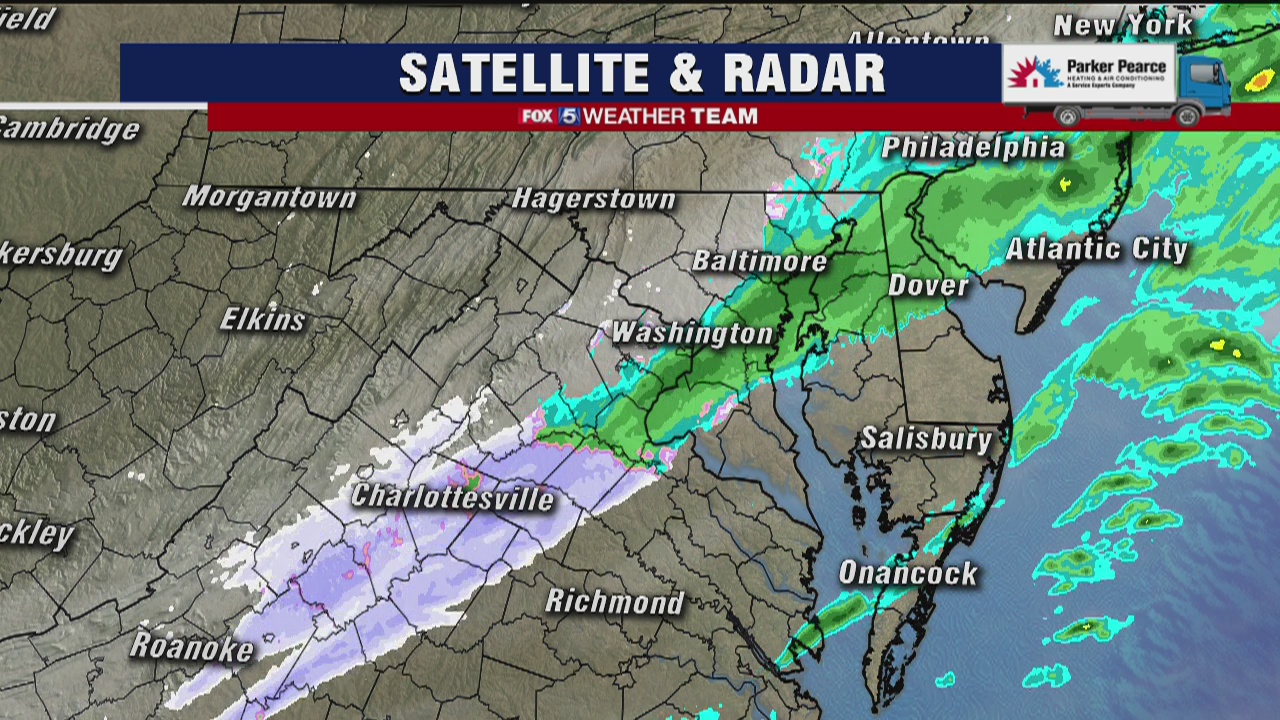 DC region sees mid-April snowflakes