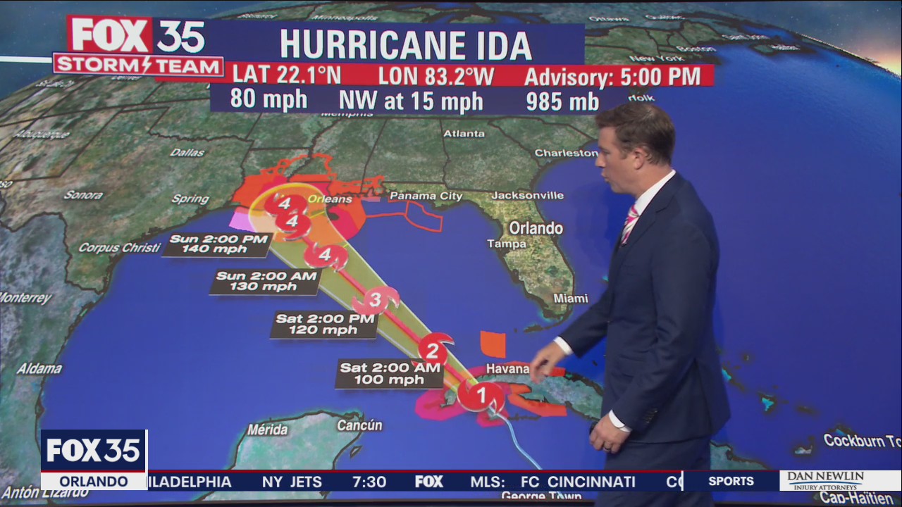 Tracking the Tropics: Hurricane Ida expected to strengthen into Cat 4