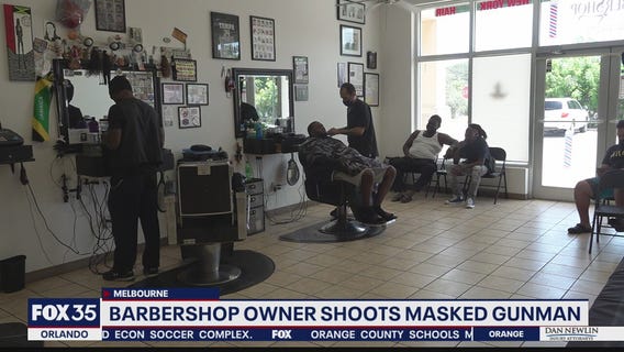 Barbershop owner shoots masked gunman