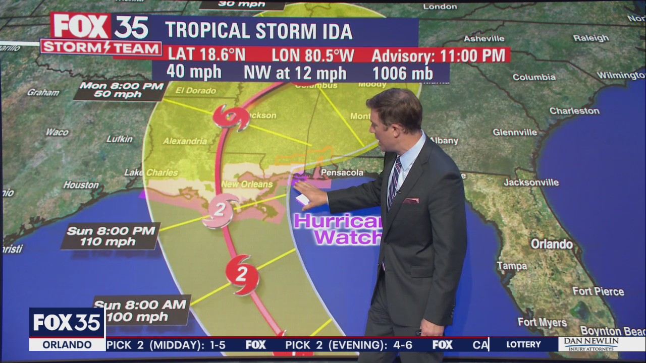 Tropical Storm Ida prompts hurricane watch for New Orleans