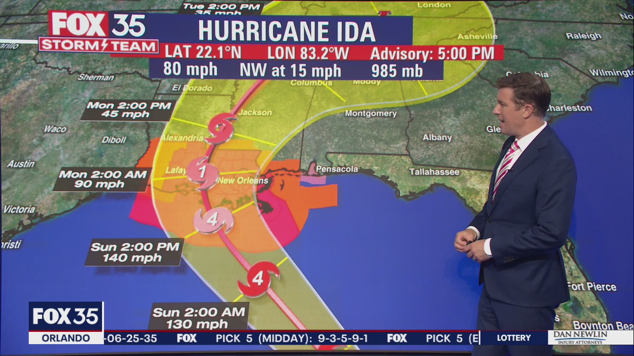 Tracking the Tropics: Hurricane Ida expected to strengthen into Cat 4