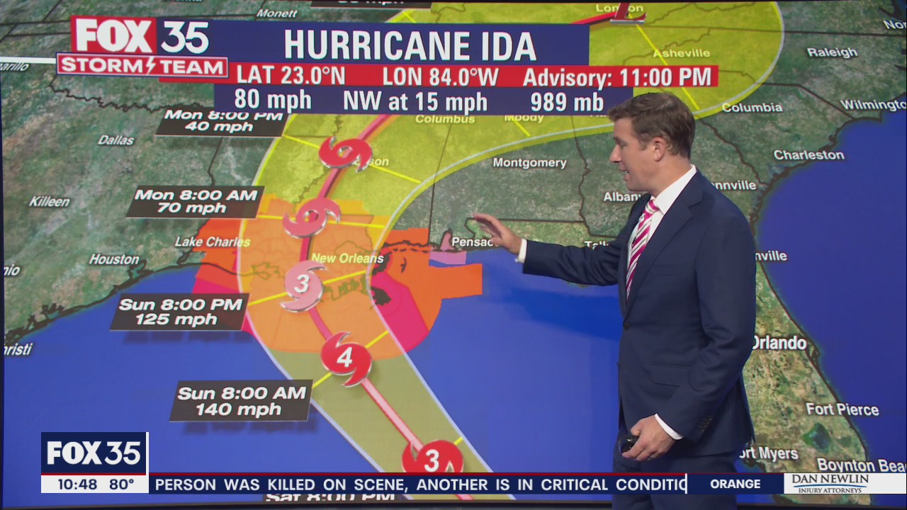 Hurricane Ida aims to hit Louisiana on Hurricane Katrina anniversary