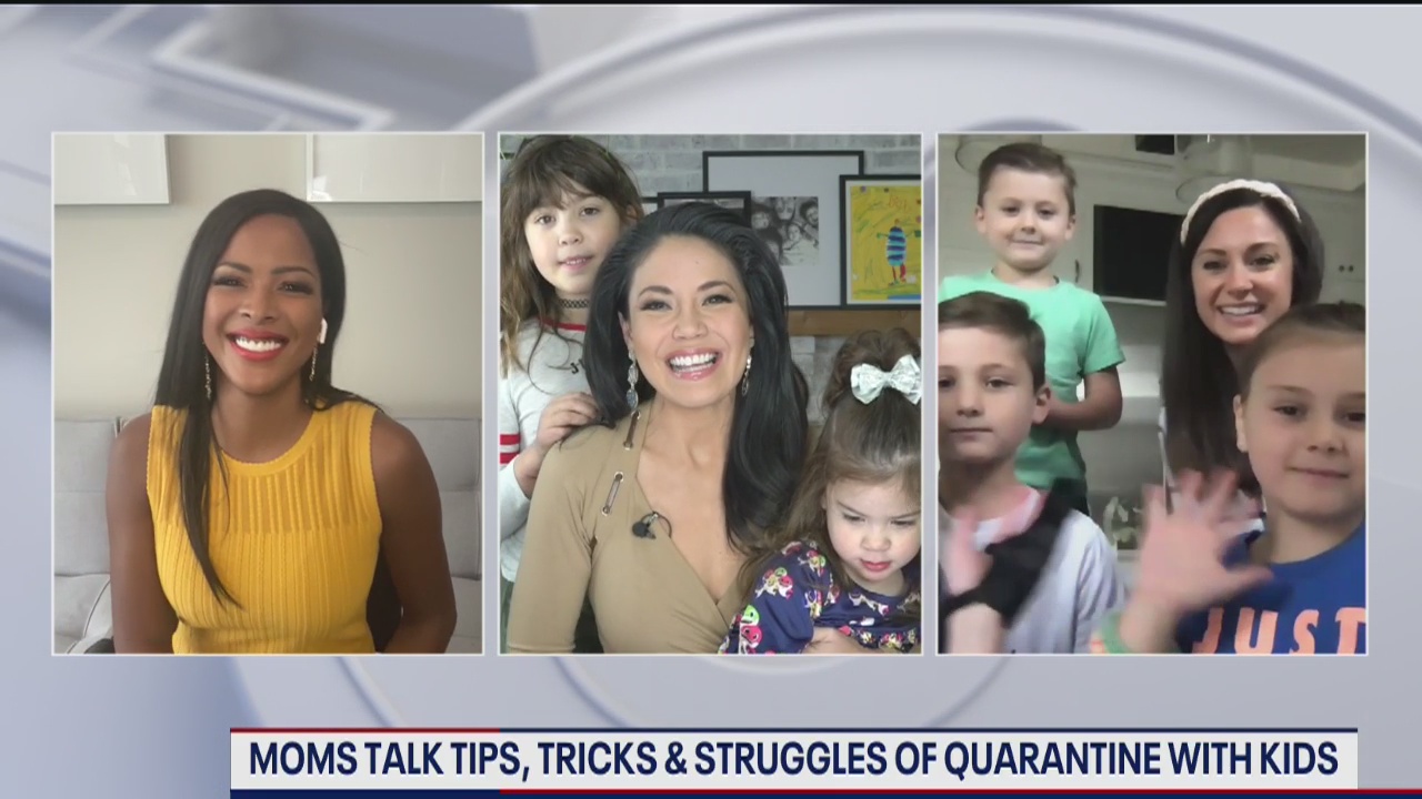 Moms, talk tips, tricks and struggles of quarantine with kids