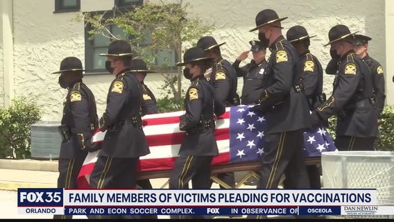 Family members of COVID victims pleading for vaccinations