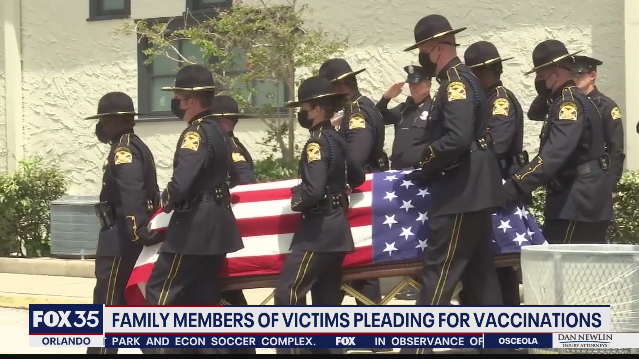 Family members of COVID victims pleading for vaccinations