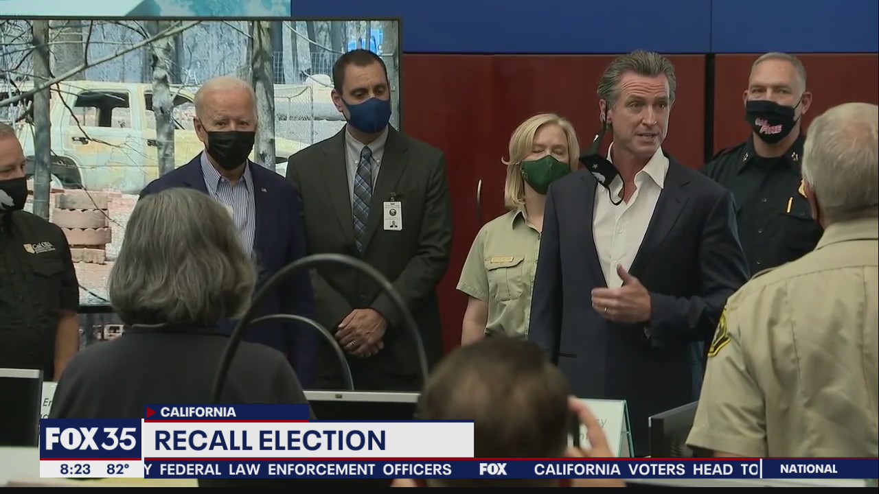 California recall election underway