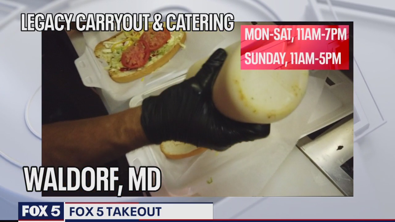 FOX 5 TAKEOUT: Legacy Carryout and Catering continues to serve Waldorf community amid pandemic