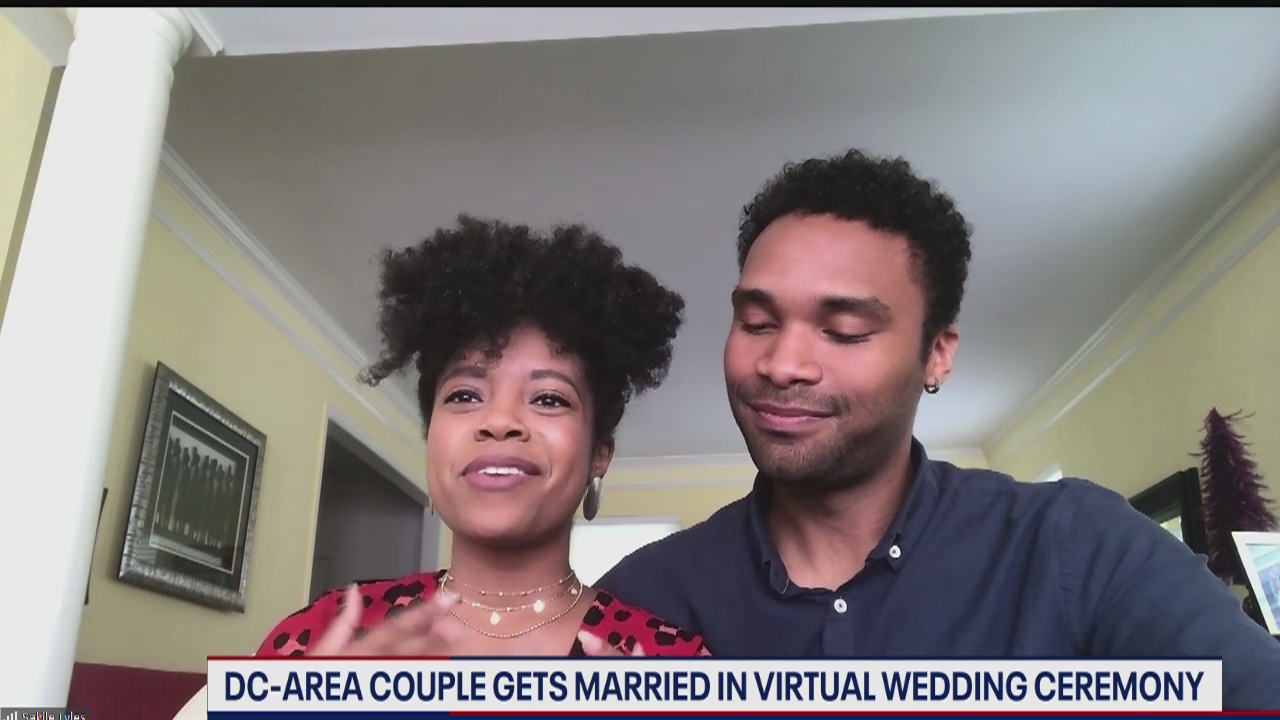 DC-area couple gets married virtually