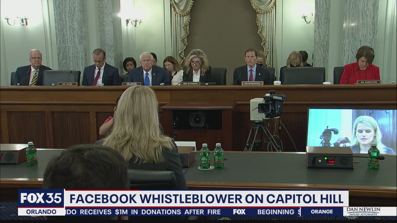 Facebook whistleblower on Capitol Hill