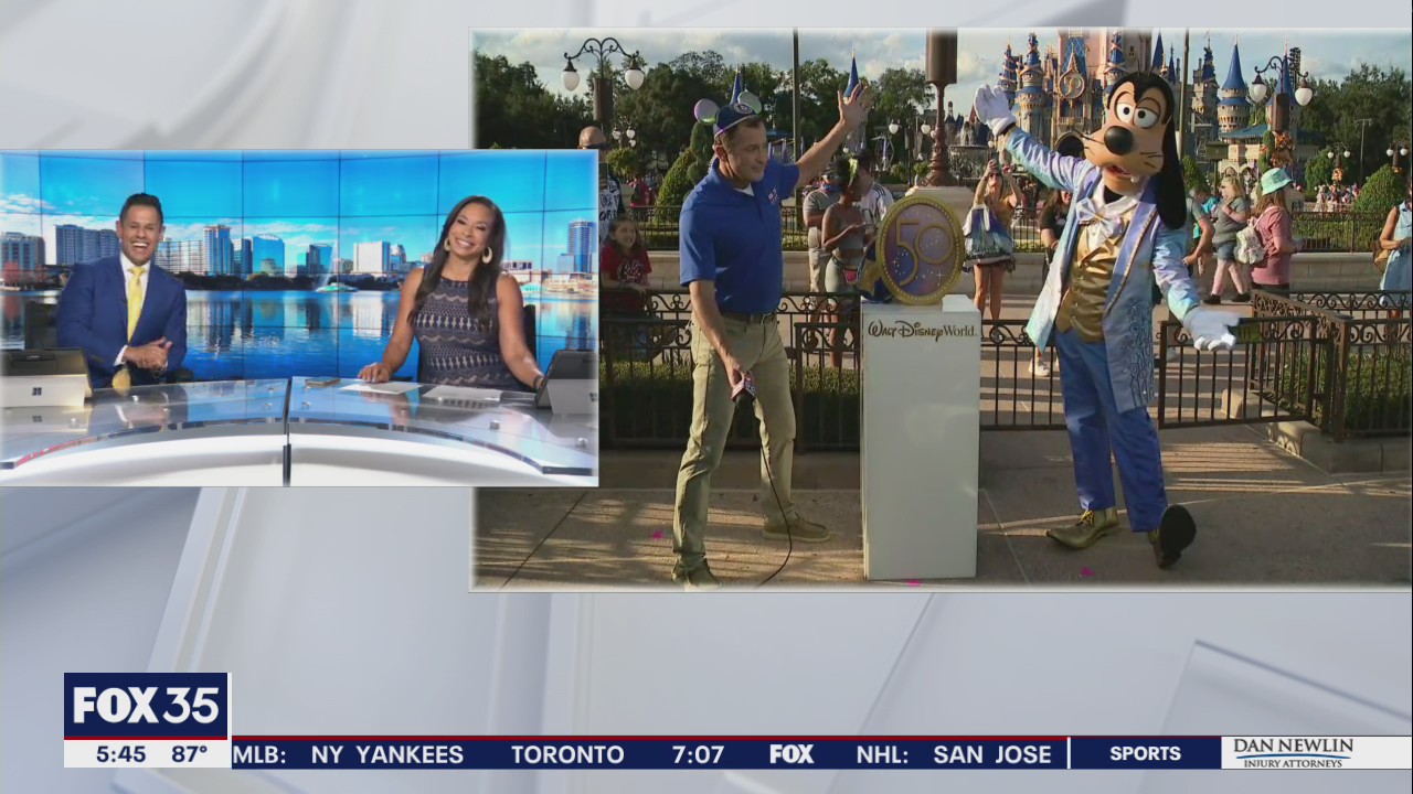 Crowds build for Disney's 50th anniversary