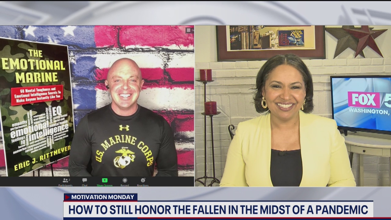 Emotional Marine shows us how to honor the fallen in the midst of a pandemic