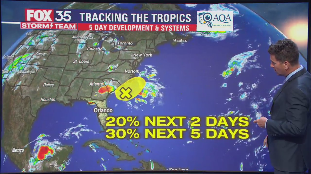 Tracking the Tropics: Odds of development increase for disturbance in Atlantic