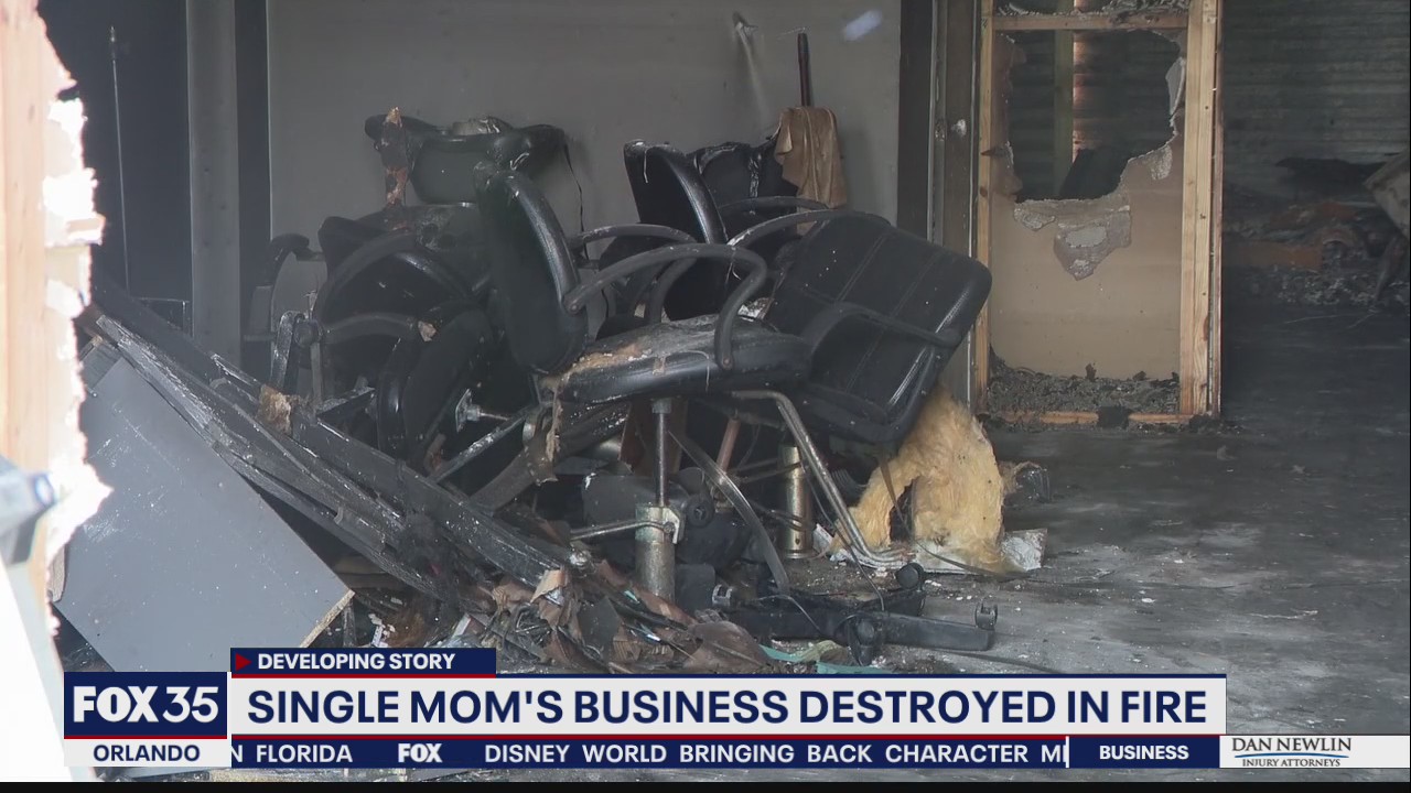 Single mom's business destroyed by fire