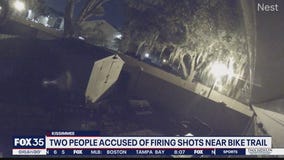 Two people accused of firing shots near bike trail