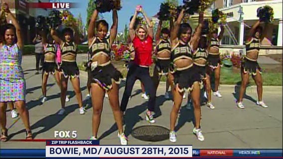 FOX 5 Zip Trip Flashback: Bowie State University Cheerleaders