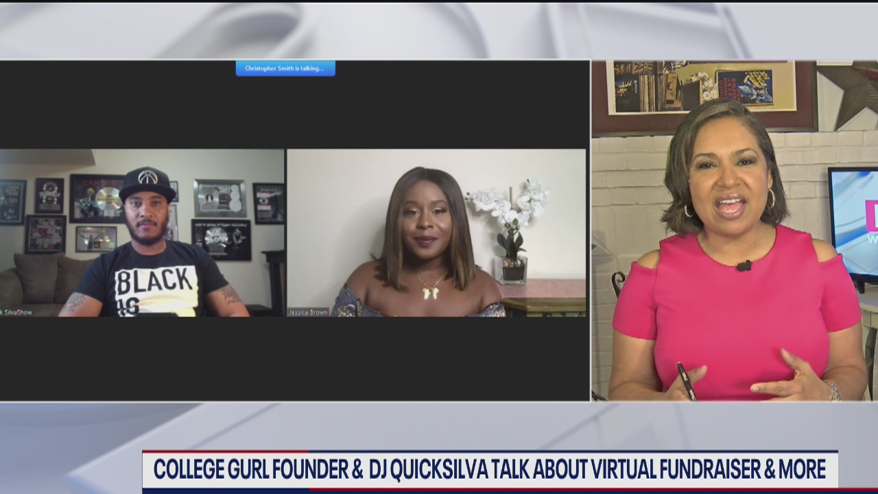 College Gurl founder Jessica Brown and DJ Quicksilva talk about virtual fundraiser