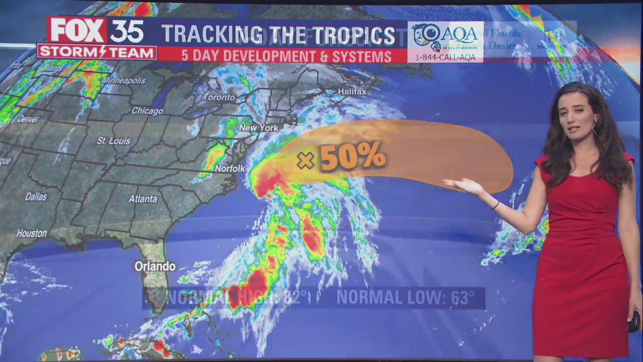 Hurricane Center watching system with 50-percent chance of developing