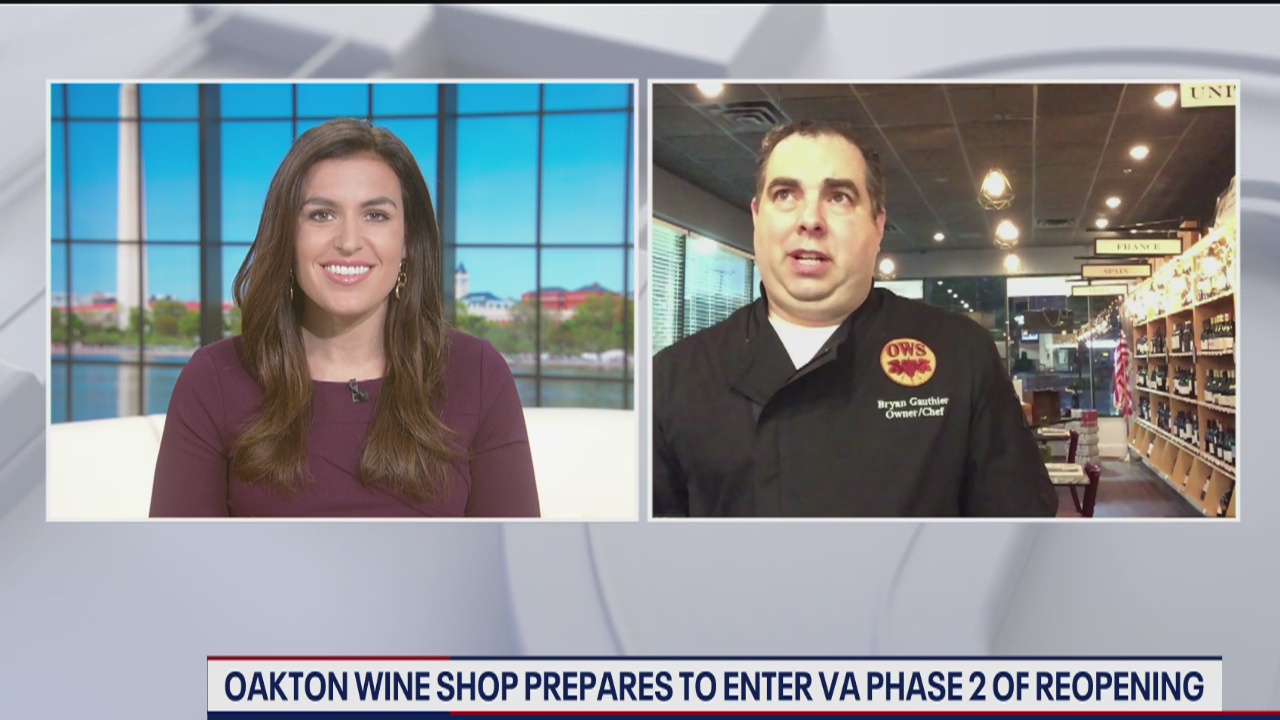 Oakton Wine Shop and Bistro prepares to enter Virginia phase 2 of reopening
