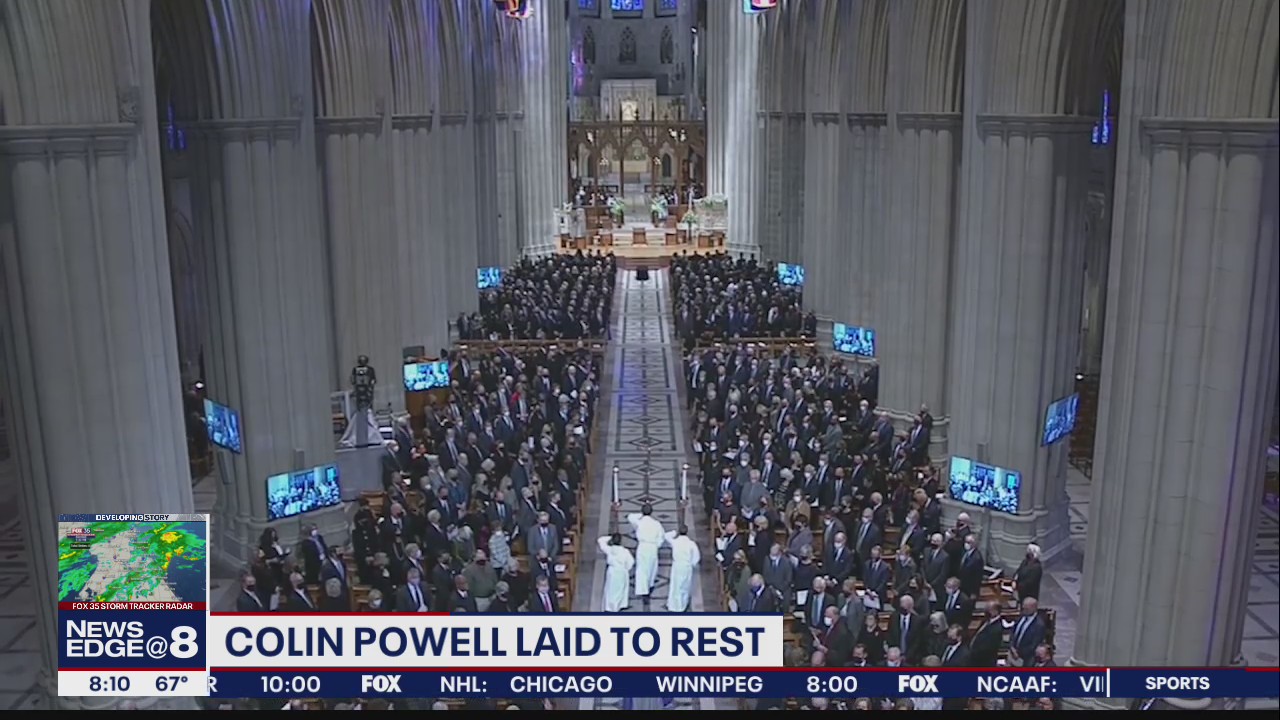 Former Secretary of State Colin Powell remembered at funeral in DC