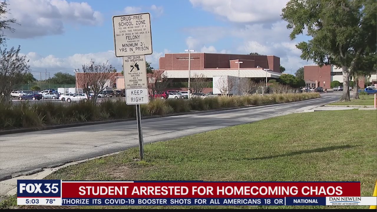 Student arrested for homecoming chaos