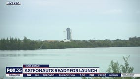 NASA SpaceX astronauts prepare for night launch