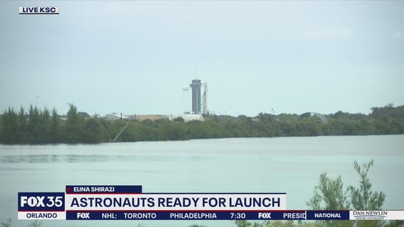 NASA SpaceX astronauts prepare for night launch