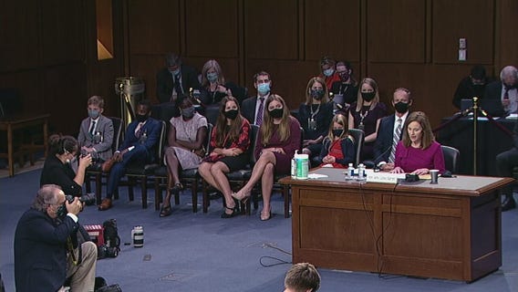 Supreme Court nominee Amy Coney Barrett addresses Senate Judiciary Committee