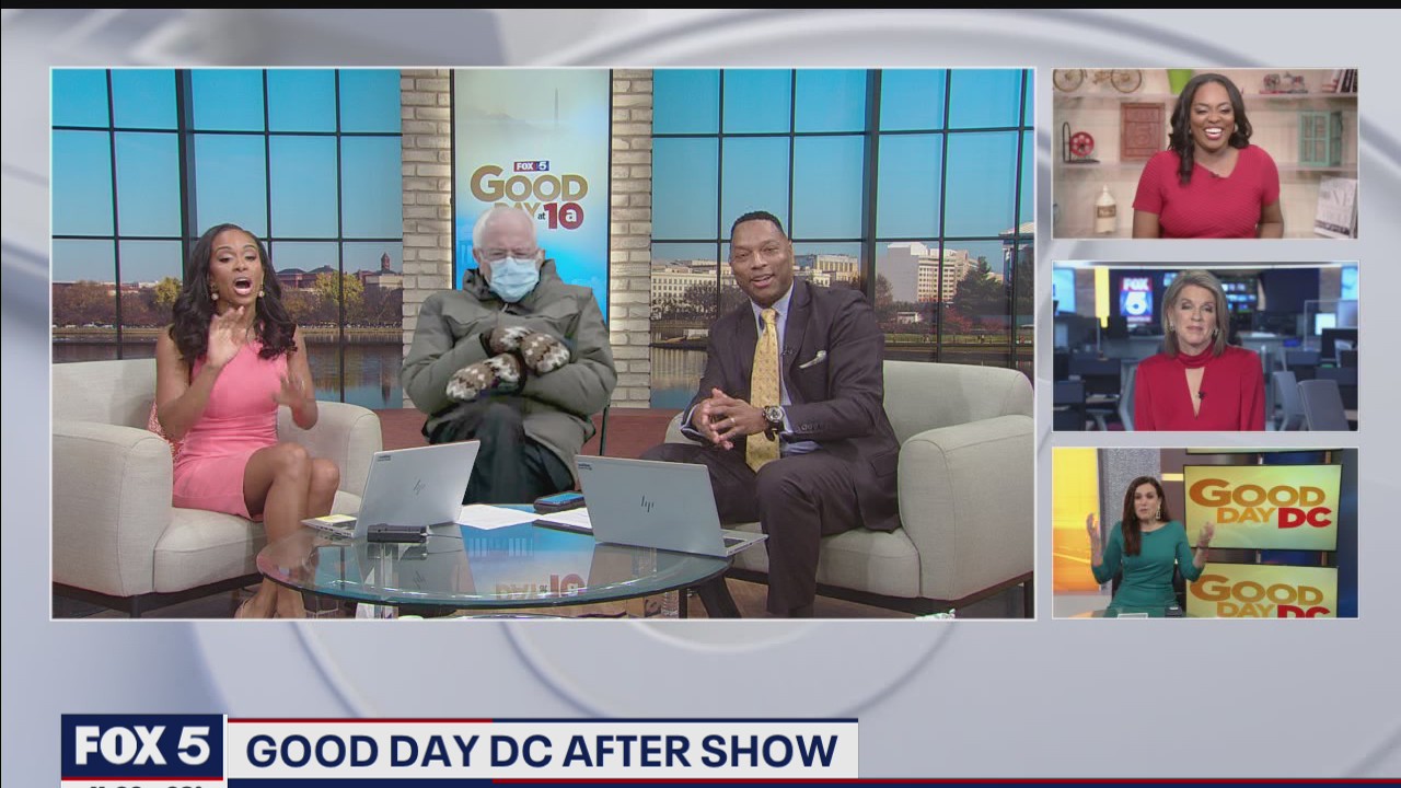 Bernie Sanders appears quiet on Good Day DC set