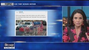 Thief scolds mom before stealing car