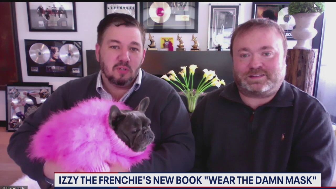 Izzy The Frenchie is out with new book, Wear The Damn Mask
