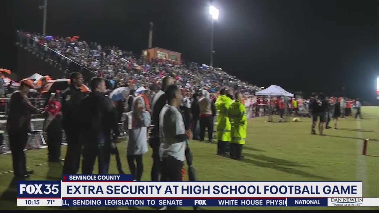Extra security present at high school football game