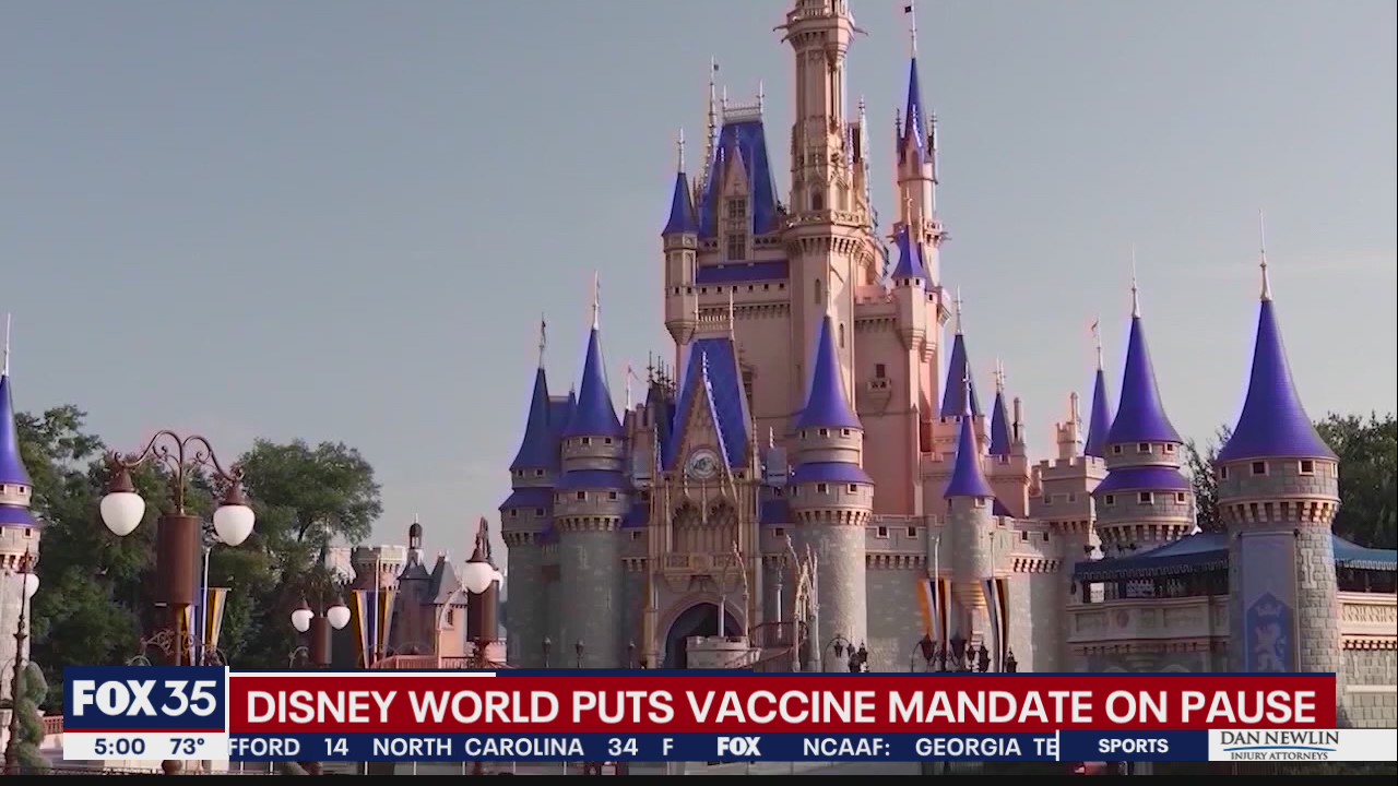 Disney World puts pause on COVID vaccine mandate, cast member tells FOX 35