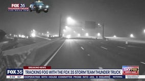 Tracking fog with the FOX 35 Storm Team Thunder Truck
