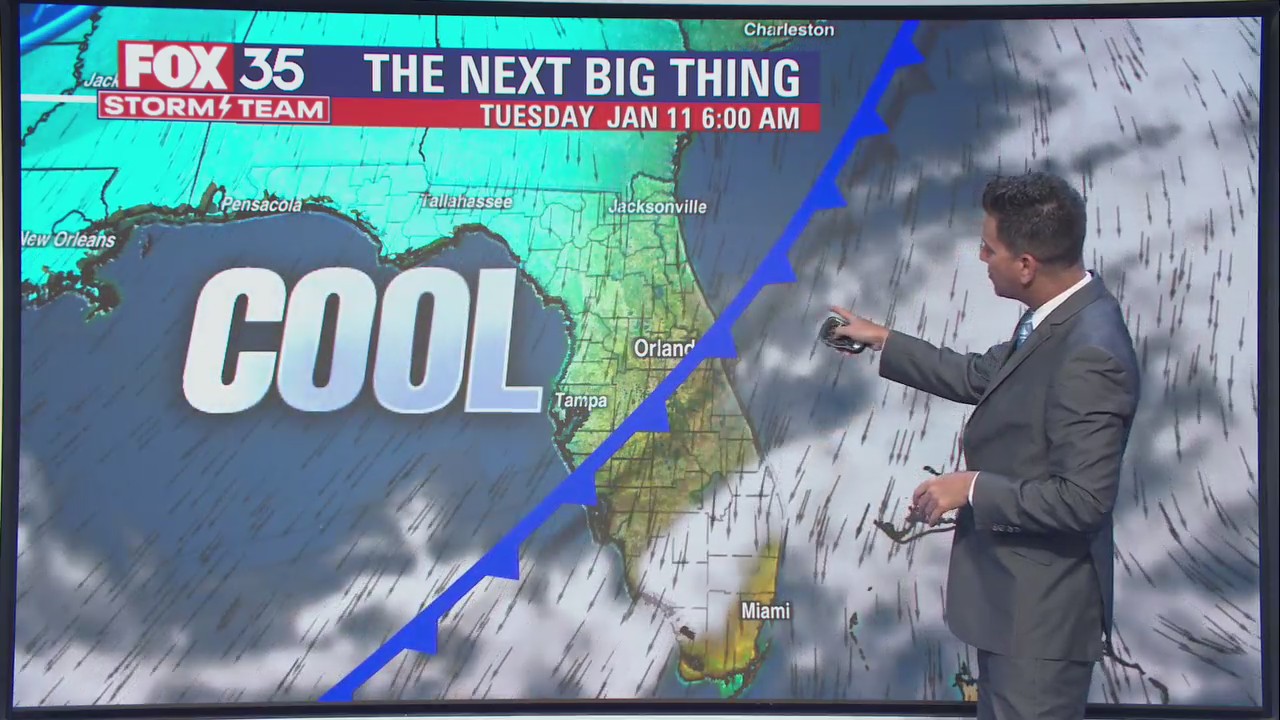 2 incoming cold fronts to drop temperatures in Central Florida