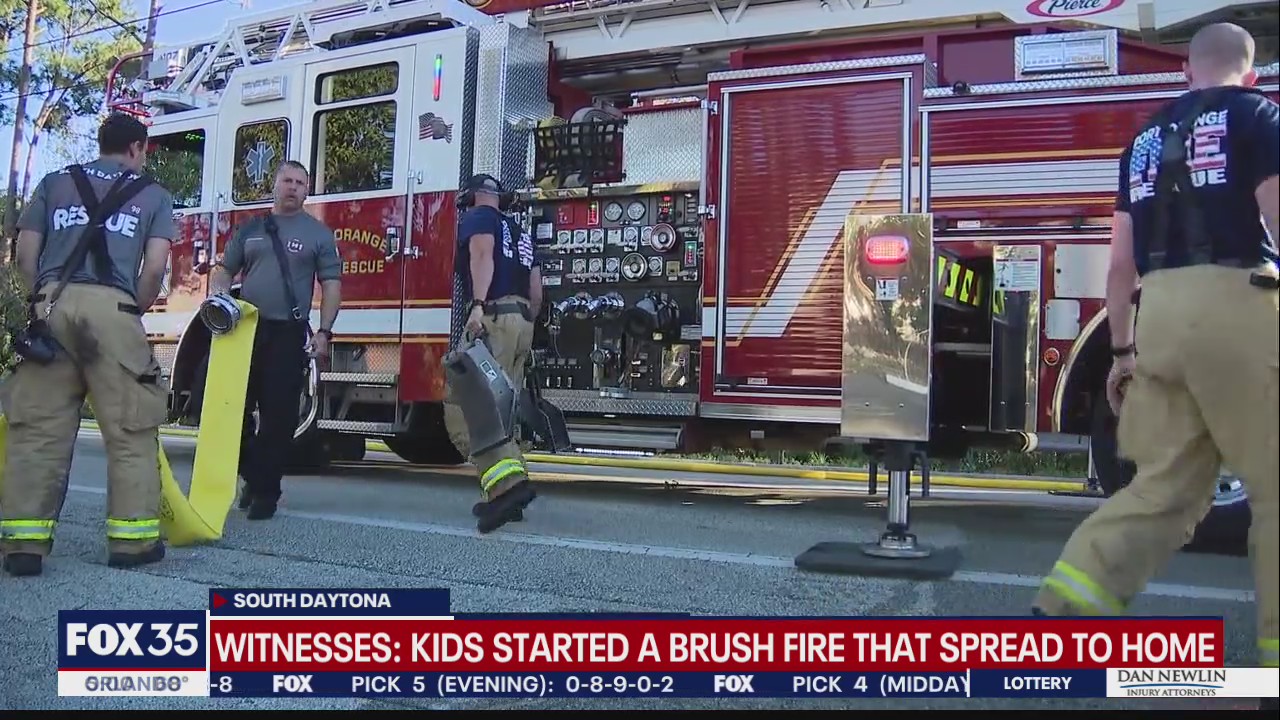 Brush fire in Volusia County possibly started by juveniles, authorities say