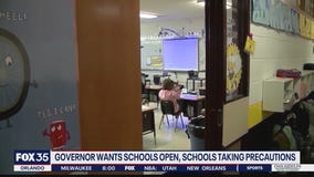 Schools taking precautions amid COVID-19 spike