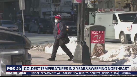 Coldest temperatures in 3 years sweeping Northeast