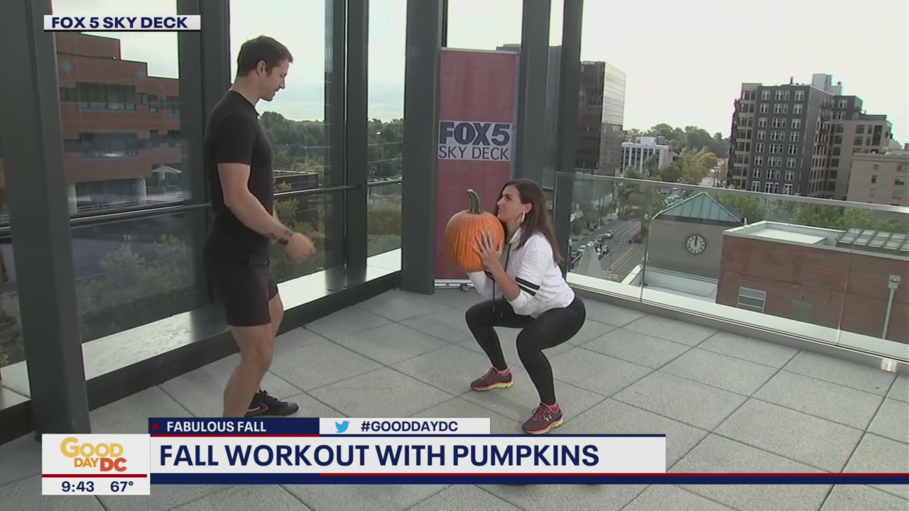 Adding fall flair to your workout with pumpkins!